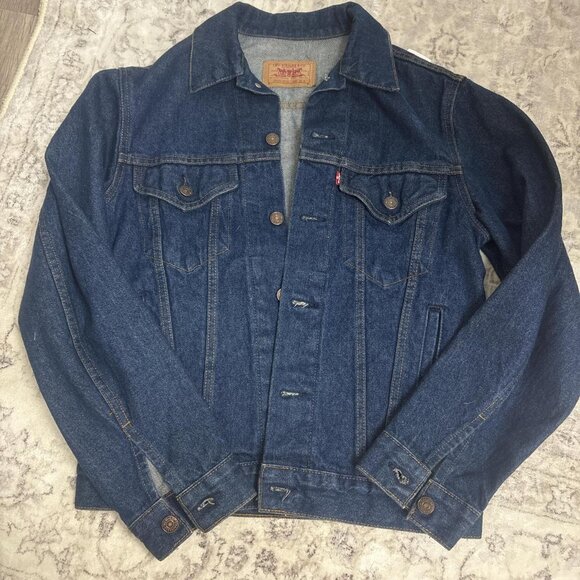 Levi's Men's Navy and Blue Jacket - Picture 1 of 4